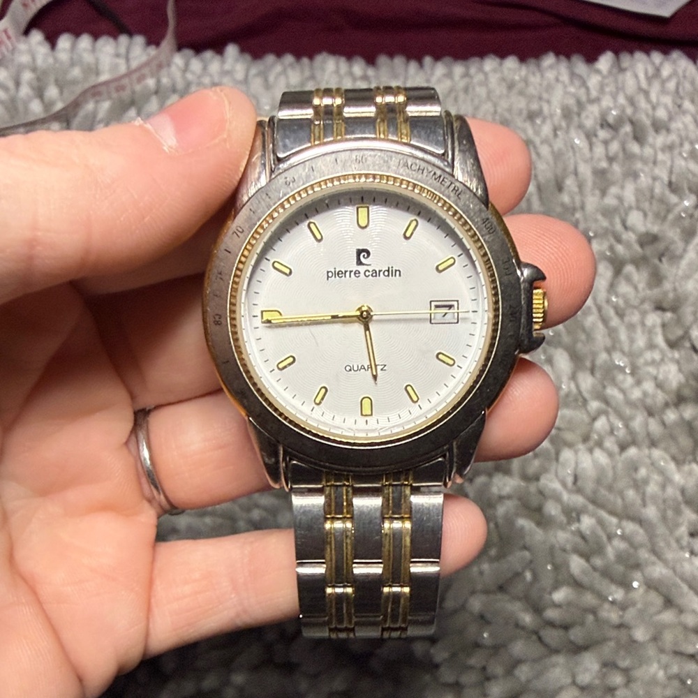 Pierre Cardin Silver and Gold Watch